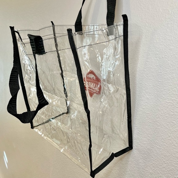Arkansas Razorback Clear Plastic Tote Bag, Junior Razorback - Picture 3 of 3